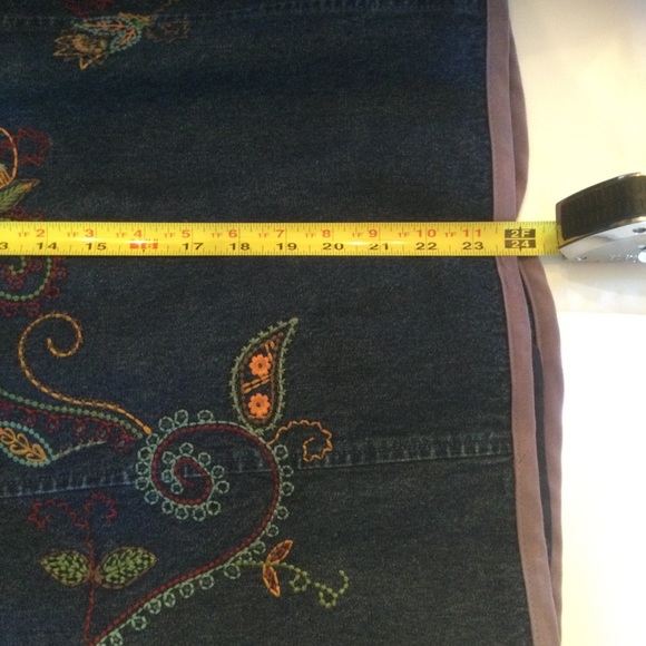 Denim & Co Embroidered Denim Jacket - Picture 5 of 7